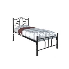 Steel Bed Frame Size 90 - ORBITREND JUPITER / Black 